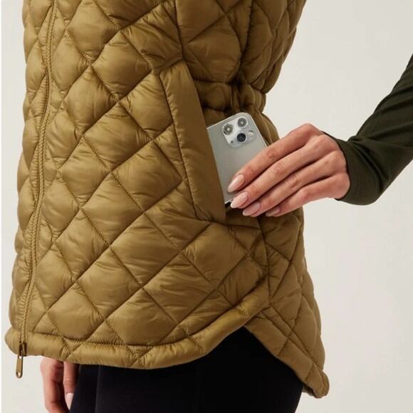 Athleta Whisper Featherless Vest Diamond Quilted Puffer Full Zip Women's Small - Picture 4 of 13